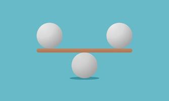Balance abstract geometric. Equilibrium modern concept. Work-Life balance. Vector illustration.