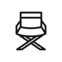 director chair icon vector logo template