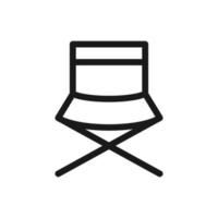 director chair icon vector logo template