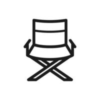 director chair icon vector logo template