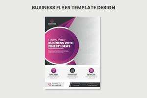 Creative business flyer template design for advertising and promotion. vector