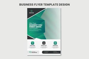 Creative business flyer template design for advertising and promotion. vector