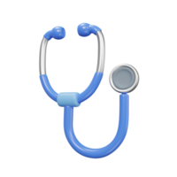 stethoscope icon medical assets 3D rendering. png