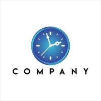 reloj logo diseño vector