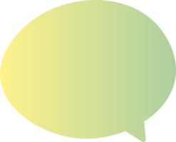 gradient speech bubbles on transparent background . chat box or chat square and doodle message or communication icon Cloud speaking for comics and minimal message dialog png