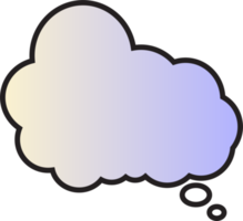 gradient speech bubbles on transparent background . chat box or chat square and doodle message or communication icon Cloud speaking for comics and minimal message dialog png