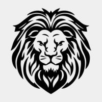 lion head mascot logo vector design