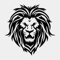 lion head mascot logo vector design