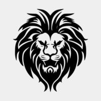 león cabeza mascota logo vector diseño