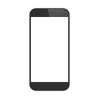 Flat Glossy Smartphone Device PNG Mockup Template