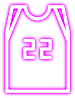 basquetebol néon brilhando ícone png