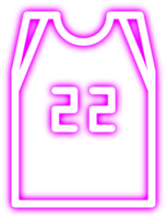 basketbal neon gloeiend icoon png