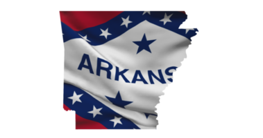 Arkansas Karte Gliederung png. Zustand Flagge Symbol png