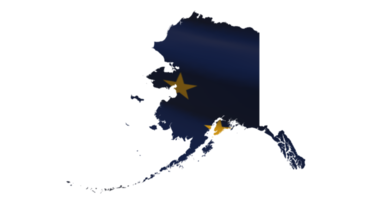 Alaska map outline PNG. State flag icon png