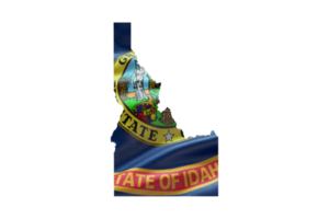 Idaho map outline PNG. State flag icon png
