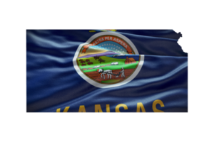 Kansas map outline PNG. State flag icon png