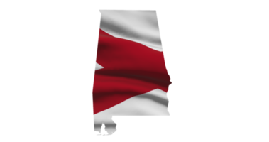 Alabama Karte Gliederung png. Zustand Flagge Symbol png