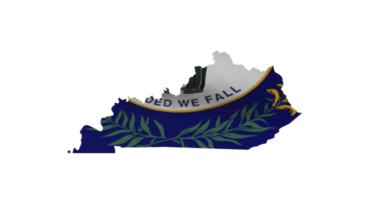 Kentucky mapa contorno png. estado bandera icono png