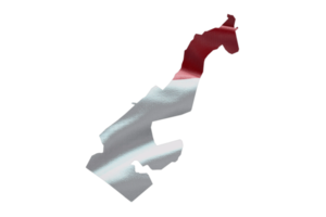 Monaco map outline icon. PNG alpha channel. Country with national flag