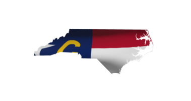 noorden carolina staat kaart schets icoon. PNG alpha kanaal. Verenigde Staten van Amerika staat