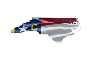 North Carolina state map outline icon. PNG alpha channel. USA state