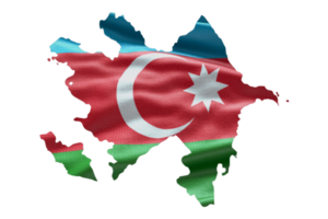 azerbaijan carta geografica schema icona. png alfa canale. nazione con nazionale bandiera