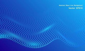 abstract wave line background vector