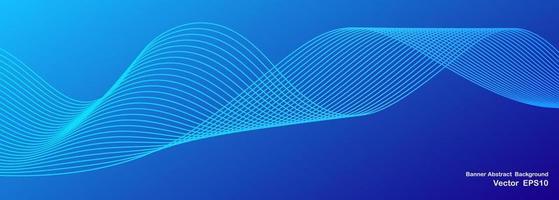 abstract wave line background vector