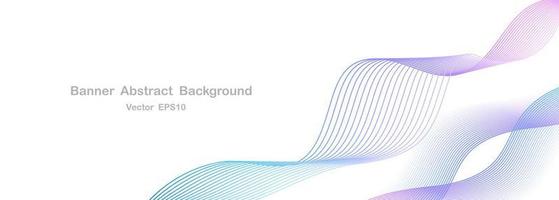 abstract wave line background vector