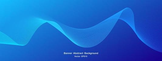 abstract wave line background vector