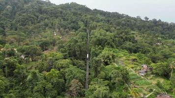 Antenne Folgen das Penang Hügel Seilbahn Zug gehen oben Hügel video