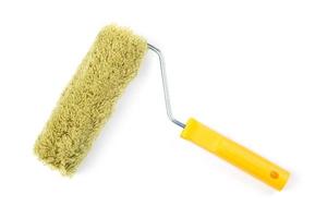 Yellow paint roller photo