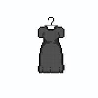 hanging dress in pixel art style vector