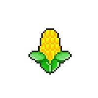 maíz en píxel Arte estilo vector