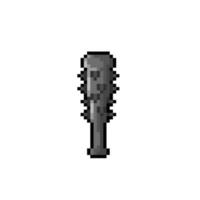 spiked iron stick in pixel art style vector