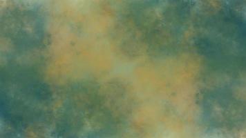 watercolor background painting with cloudy distressed texture. soft yellow beige lighting and gradient blue green colors. colorful background with watercolor stains and for design and decoration photo