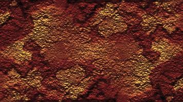 Abstract burned brick wall background. Modern Solidified volcanic lava texture. Craquelure paints on old walls art background. Background rust. Old Vintage red brick wall. photo