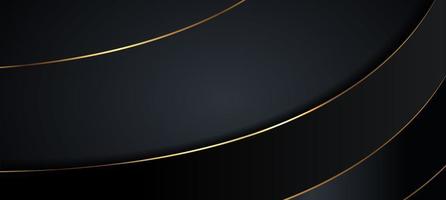 resumen lujo oro negro antecedentes con dorado líneas . lujo y elegante diseño. foto