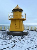 A view of the seafron at Reykjavik in Iceland in the winter photo