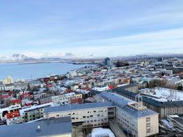 un aéreo ver de Reikiavik en Islandia foto