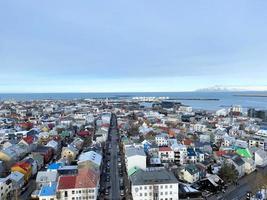 un aéreo ver de Reikiavik en Islandia foto