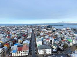 un aéreo ver de Reikiavik en Islandia foto