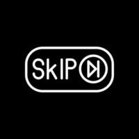 Skip Ad Vector Icon Design