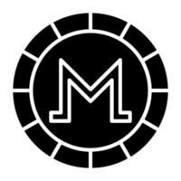 monero icono estilo vector