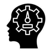 Mental Control Icon Style vector