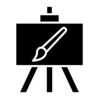 Canvas And Easel Icon Style vector