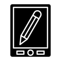 Graphic Tablet Icon Style vector