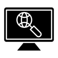 seo icono estilo vector