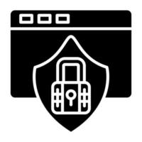 Online Privacy Icon Style vector