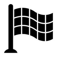 Checkered Flags Icon Style vector